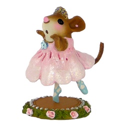 Young dancing ballerina mouse