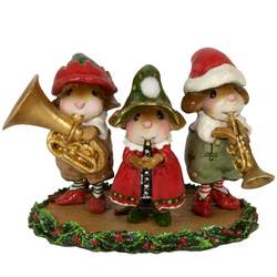 Christmas mouse band trio