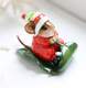 Santa Mouse on a Holly leave slay