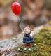 Girl mouse with red balloon - side