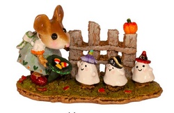 Three ghosties looking fro a treat from Mother Mouse